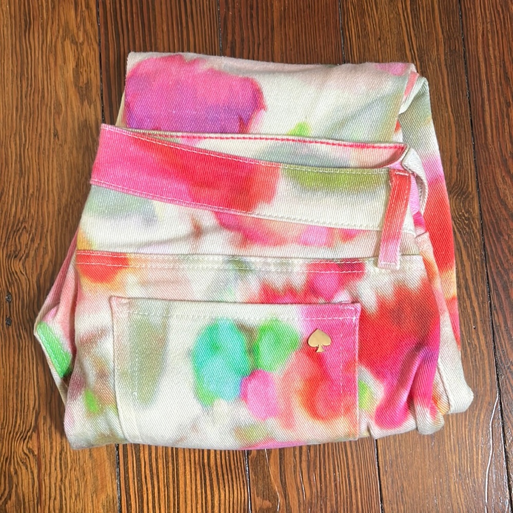Kate spade broome street colorful cropped denim size 27